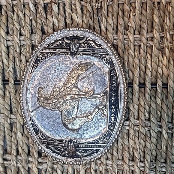 sliversmith collections Other - Bucking horse handmade sliver and gold plated belt buckle silversmith collection